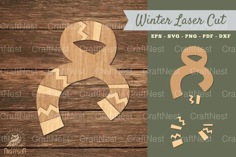 Scarf Laser Cut Decoration Clipart Bundle - CraftNest - Digital Crafting and Art