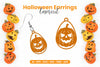 Scary Halloween Earrings Laser Cut SVG Bundle