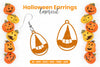 Scary Halloween Earrings Laser Cut SVG Bundle