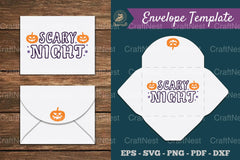 Scary Night Envelope Template SVG Bundle - CraftNest - Digital Crafting and Art