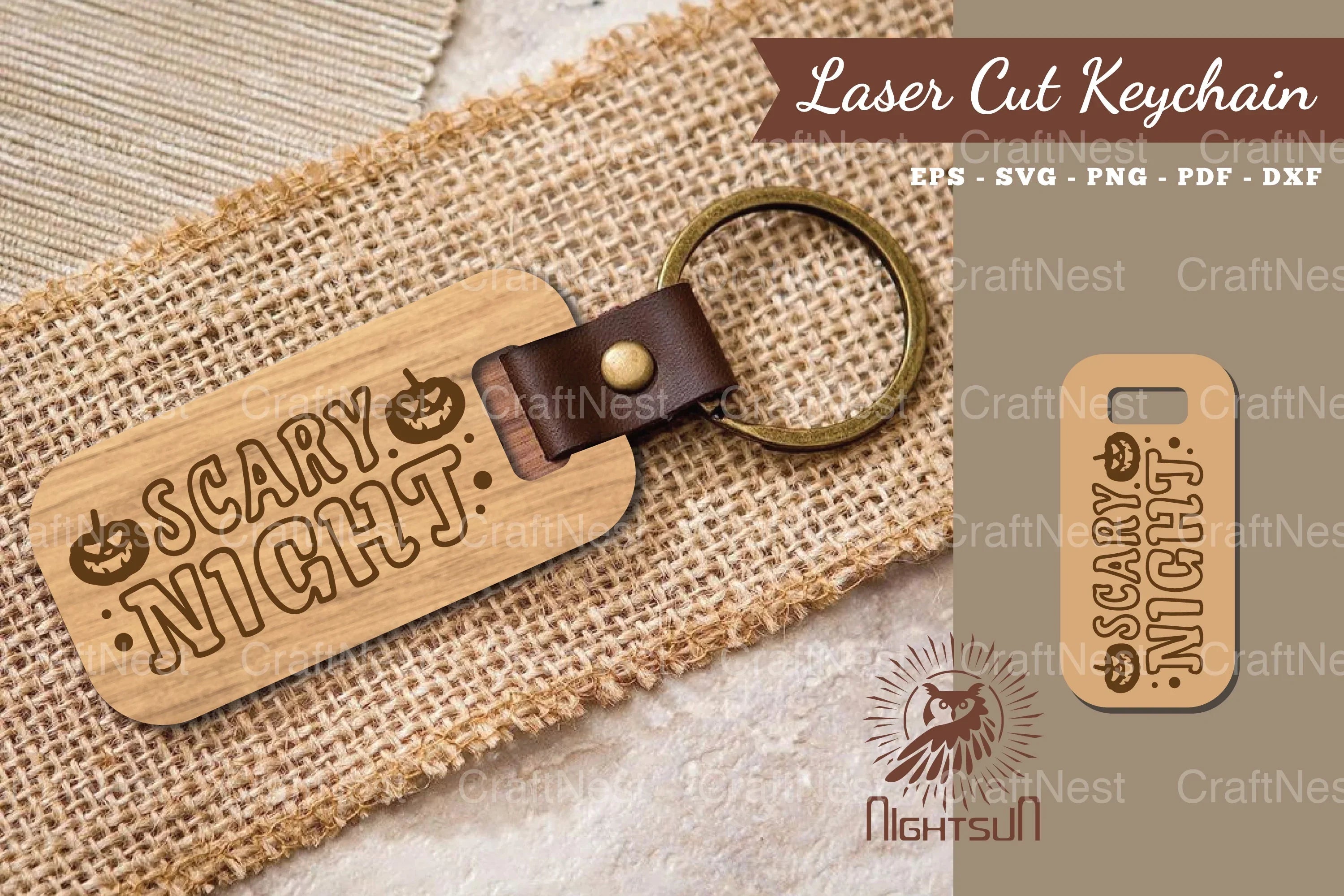 Scary Night Laser Cut Keychain Clipart Bundle - CraftNest - Digital Crafting and Art