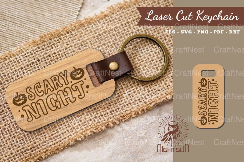 Scary Night Laser Cut Keychain Clipart Bundle - CraftNest - Digital Crafting and Art