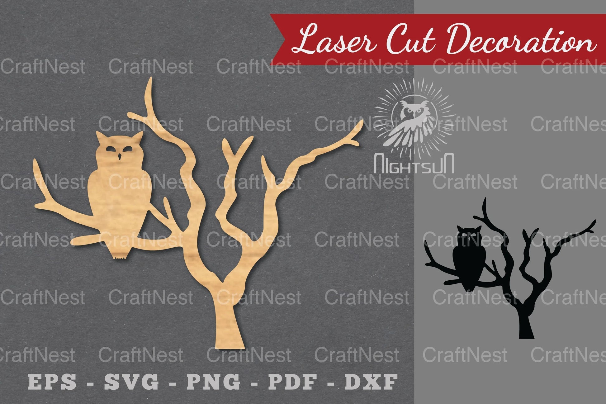 Scary Owl Laser Cut Decoration Clipart Bundle - CraftNest - Digital Crafting and Art