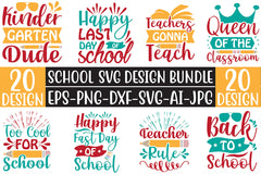 School SVG Bundle 11 - CraftNest - Digital Crafting and Art