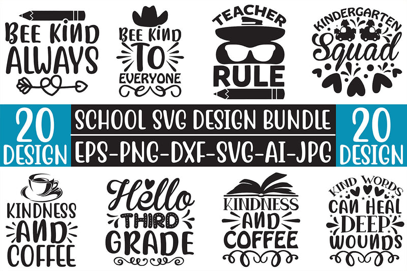 School SVG Bundle 9 - CraftNest - Digital Crafting and Art