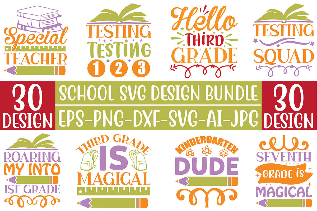 School SVG Bundle 10 - CraftNest - Digital Crafting and Art