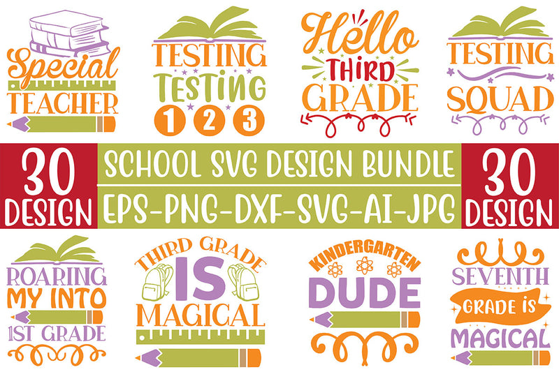School SVG Bundle 10 - CraftNest - Digital Crafting and Art