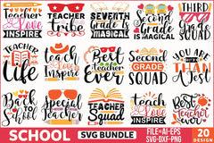 School Design SVG Bundle 1 - CraftNest - Digital Crafting and Art