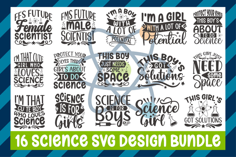 Science Girl SVG Bundle - CraftNest - Digital Crafting and Art