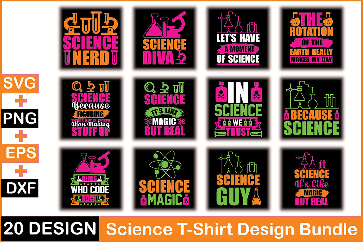 Science T Shirt Bundle 2 - CraftNest - Digital Crafting and Art