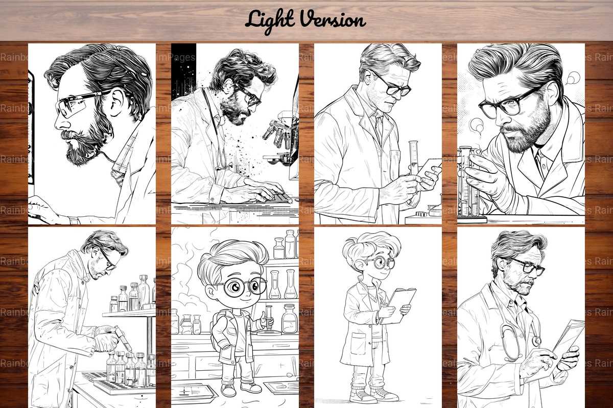 Scientist Coloring Books - CraftNest - Digital Crafting and Art