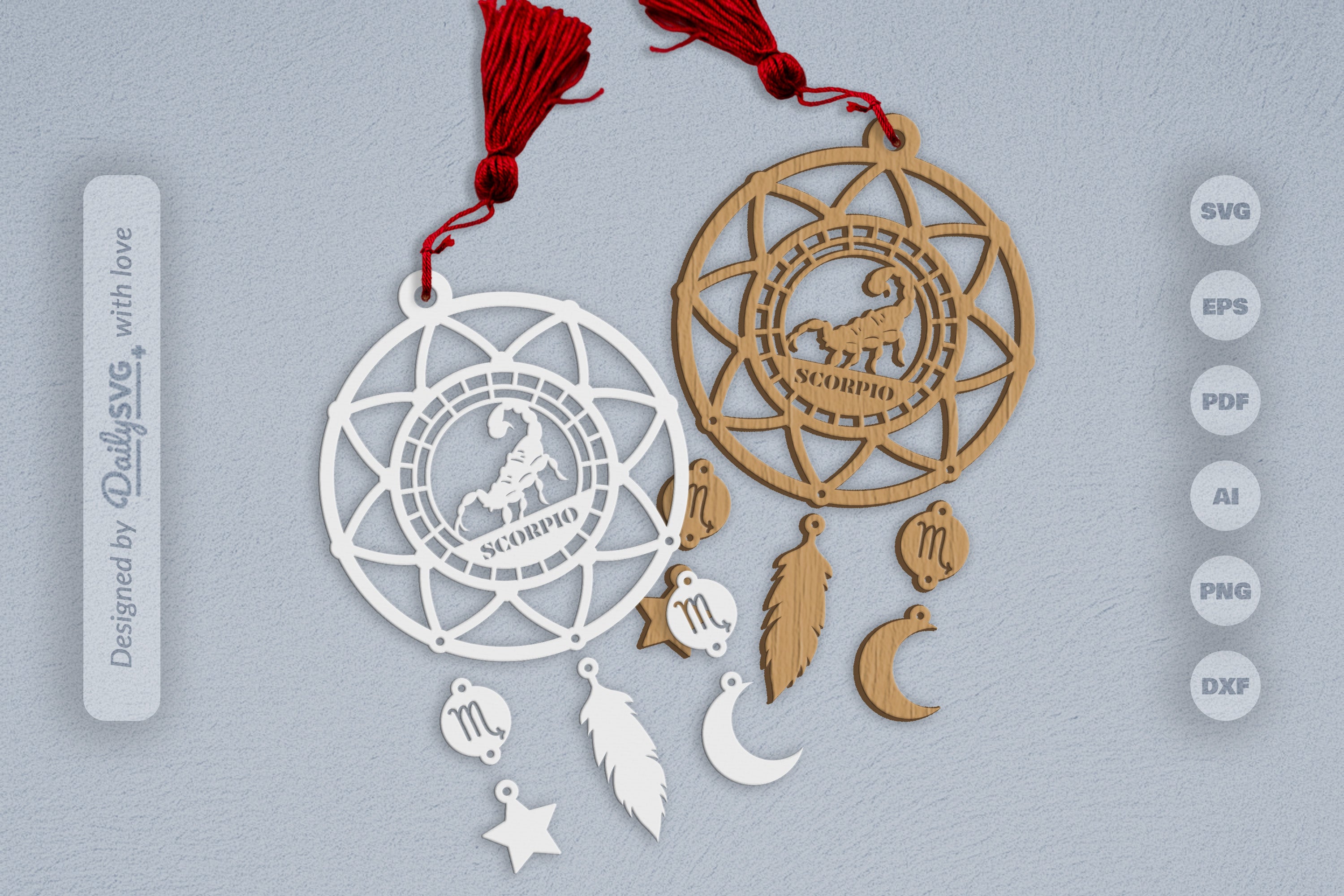 Scorpio Dream Catcher Set SVG Bundle 10