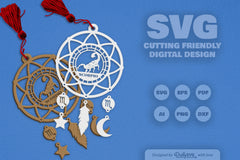 Scorpio Dream Catcher Laser Cut Clipart Set - CraftNest - Digital Crafting and Art