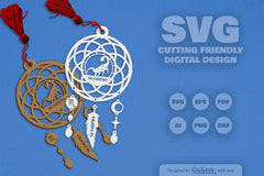 Scorpio Dream Catcher Laser Cut Clipart Set - CraftNest - Digital Crafting and Art