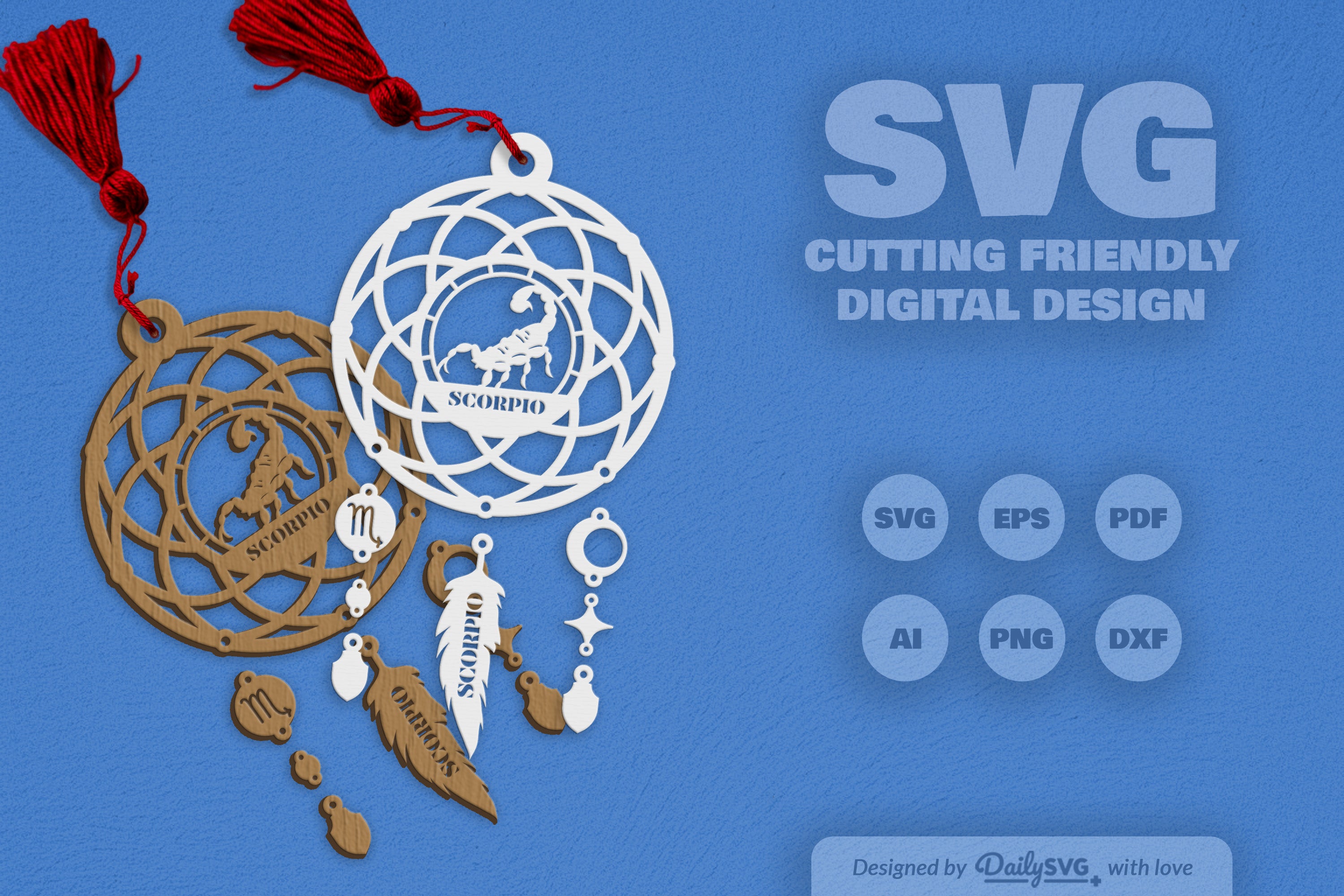 Scorpio Dream Catcher Set SVG Bundle 4