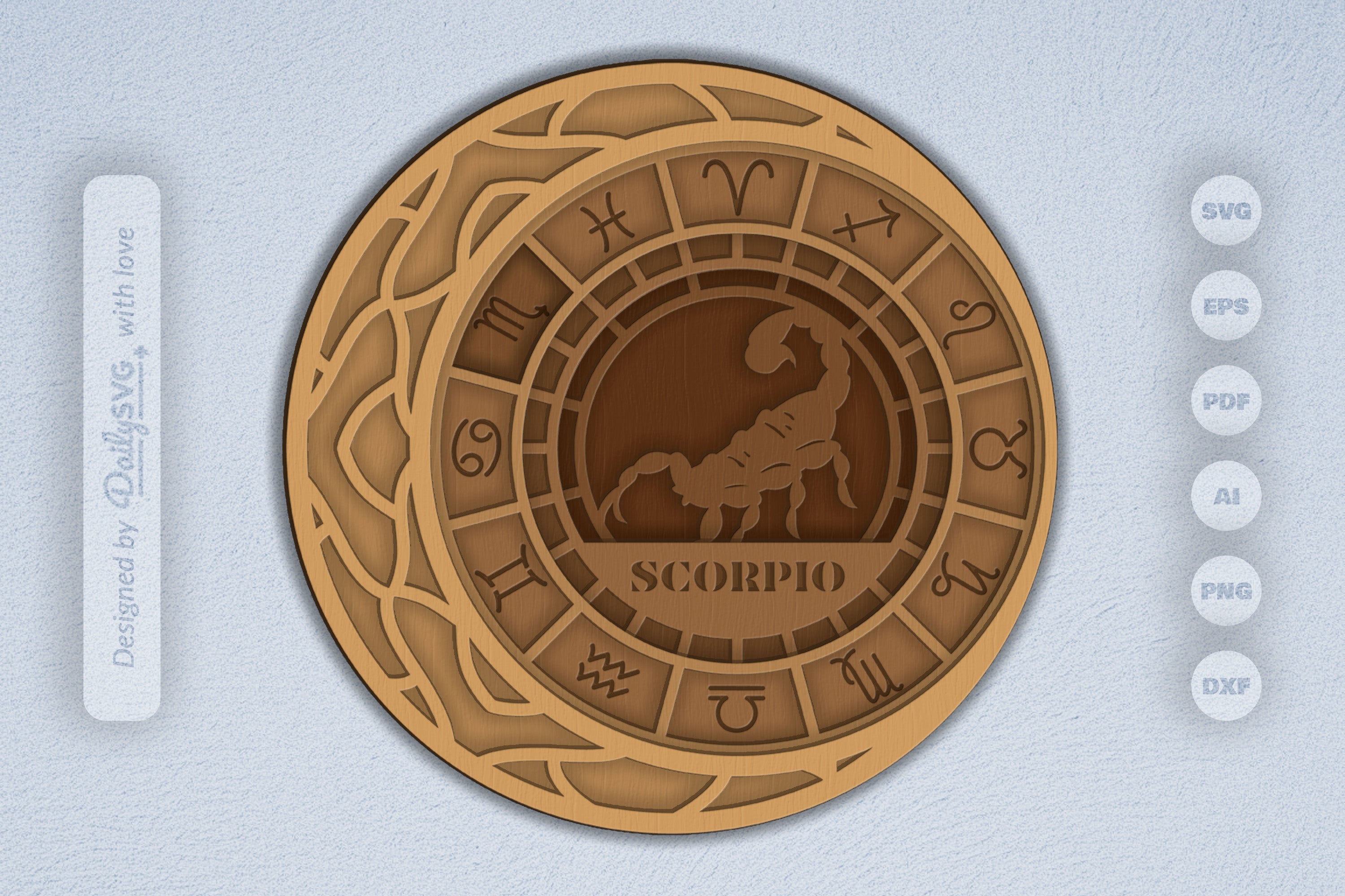 Scorpio Zodiac Laser Cut SVG Bundle