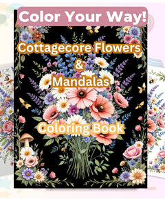 Wildflower Mandala Coloring Book Bundle - CraftNest - Digital Crafting and Art