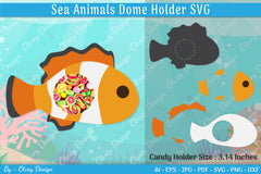 Sea Animal Candy Dome SVG Bundle 1 - CraftNest - Digital Crafting and Art