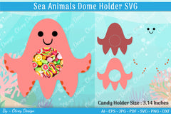 Sea Animal Candy Dome SVG Bundle 4 - CraftNest - Digital Crafting and Art