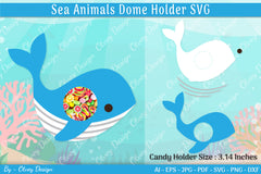 Sea Animal Candy Dome SVG Bundle 7 - CraftNest - Digital Crafting and Art