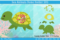 Sea Animal Candy Dome SVG Bundle 9 - CraftNest - Digital Crafting and Art
