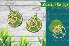 Sea Shells Laser Cut Earrings Design Bundle - CraftNest - Digital Crafting and Art
