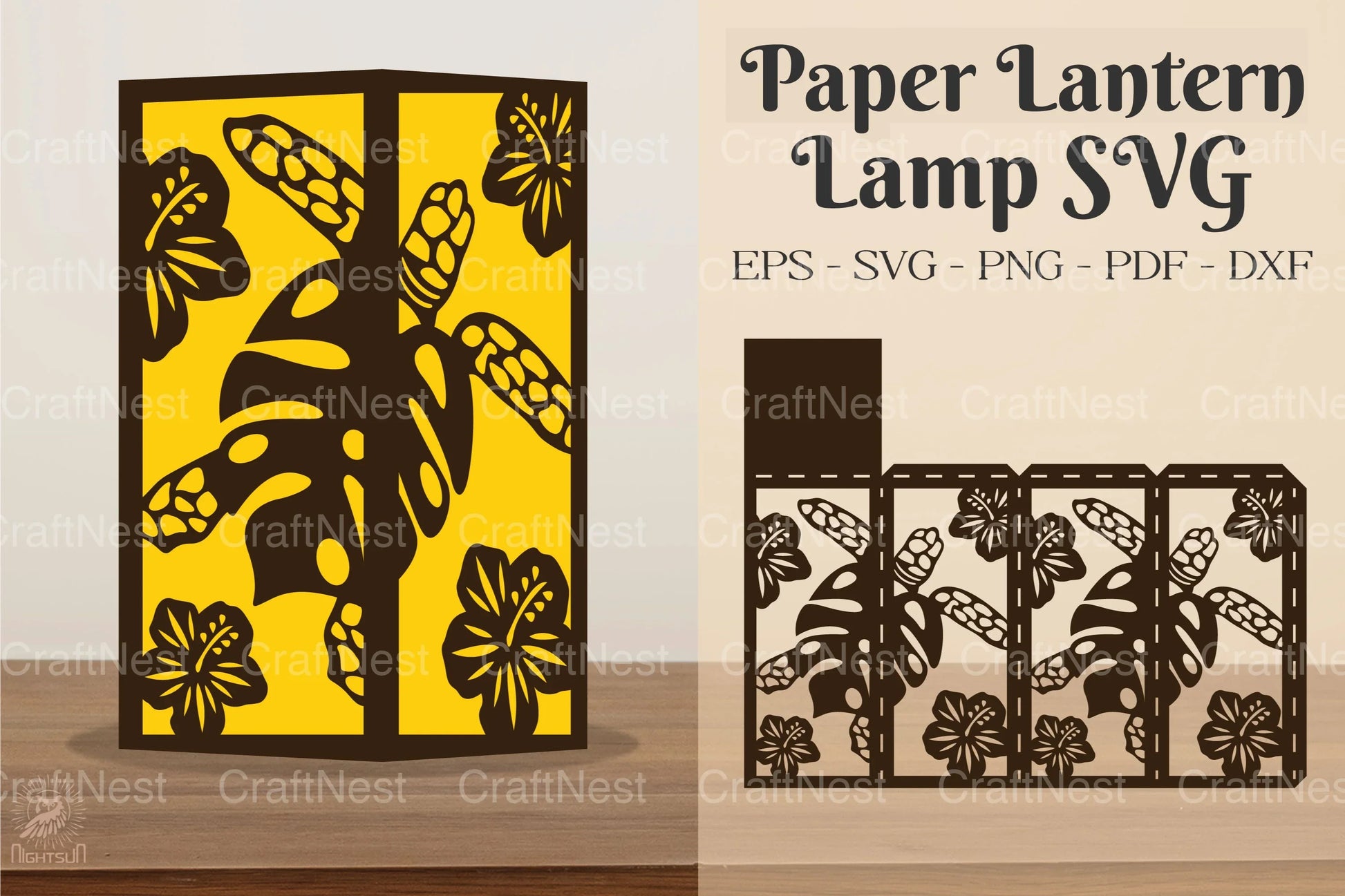 Sea Turtle Lamp Clipart Bundle - CraftNest - Digital Crafting and Art