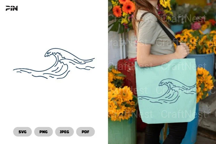 Sea Wave Ocean SVG Bundle - CraftNest - Digital Crafting and Art