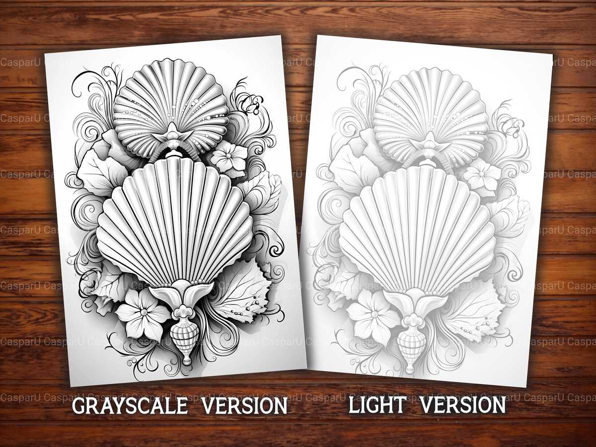 Sea Shell Coloring Books - CraftNest