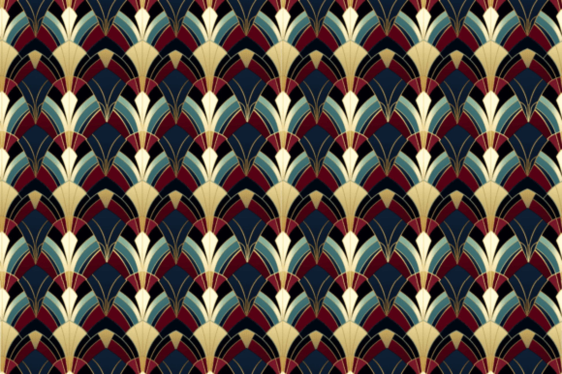 Seamless Art Deco Glam Pattern Digital Paper - CraftNest - Digital Crafting and Art