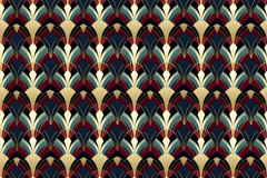 Seamless Art Deco Glam Pattern Digital Paper - CraftNest - Digital Crafting and Art