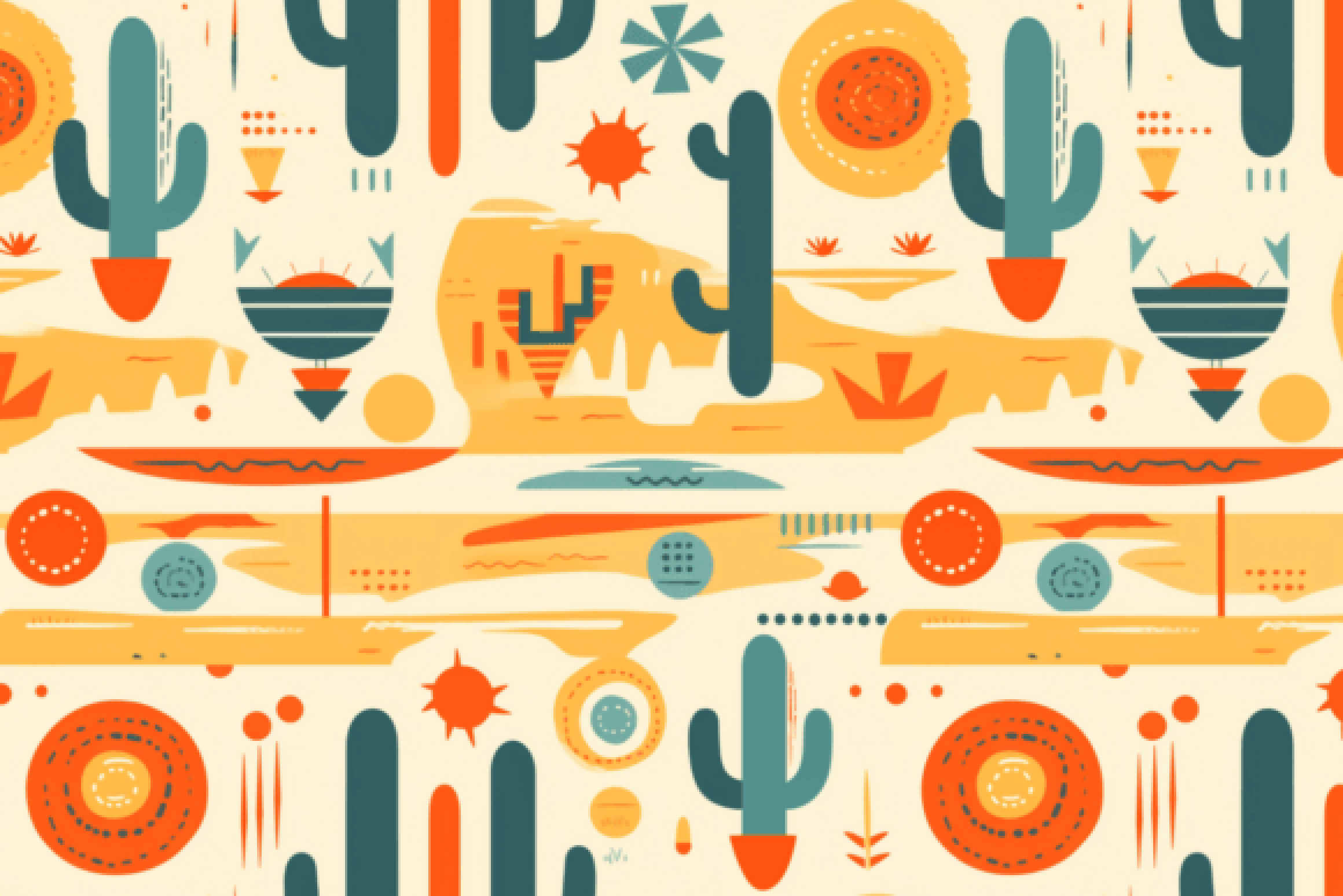 Seamless Boho Southwest Digital Paper