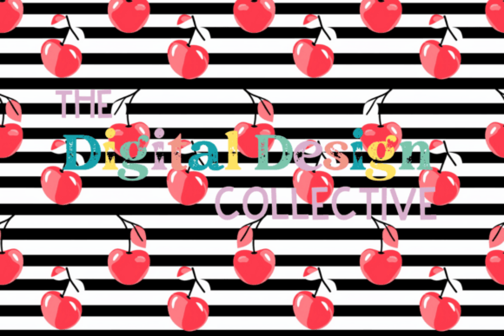 Seamless Cherry Bow Pattern Digital Paper - CraftNest - Digital Crafting and Art