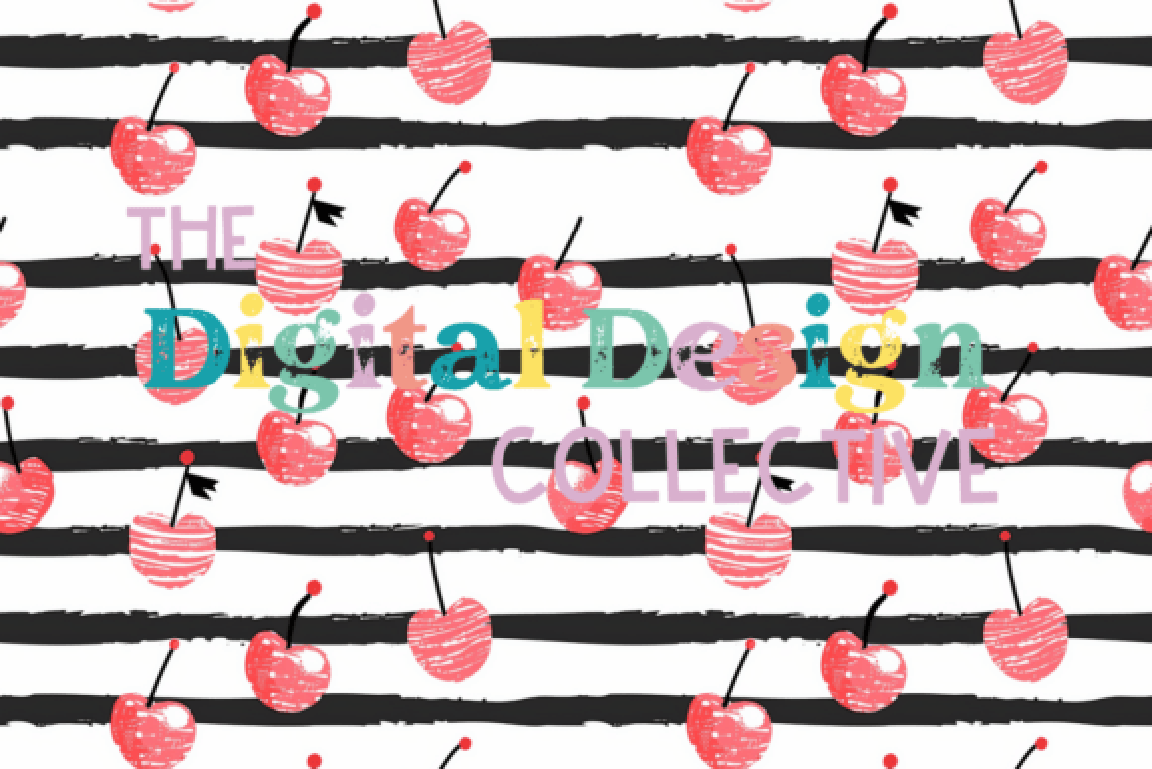 Seamless Cherry Bow Pattern Digital Paper Design