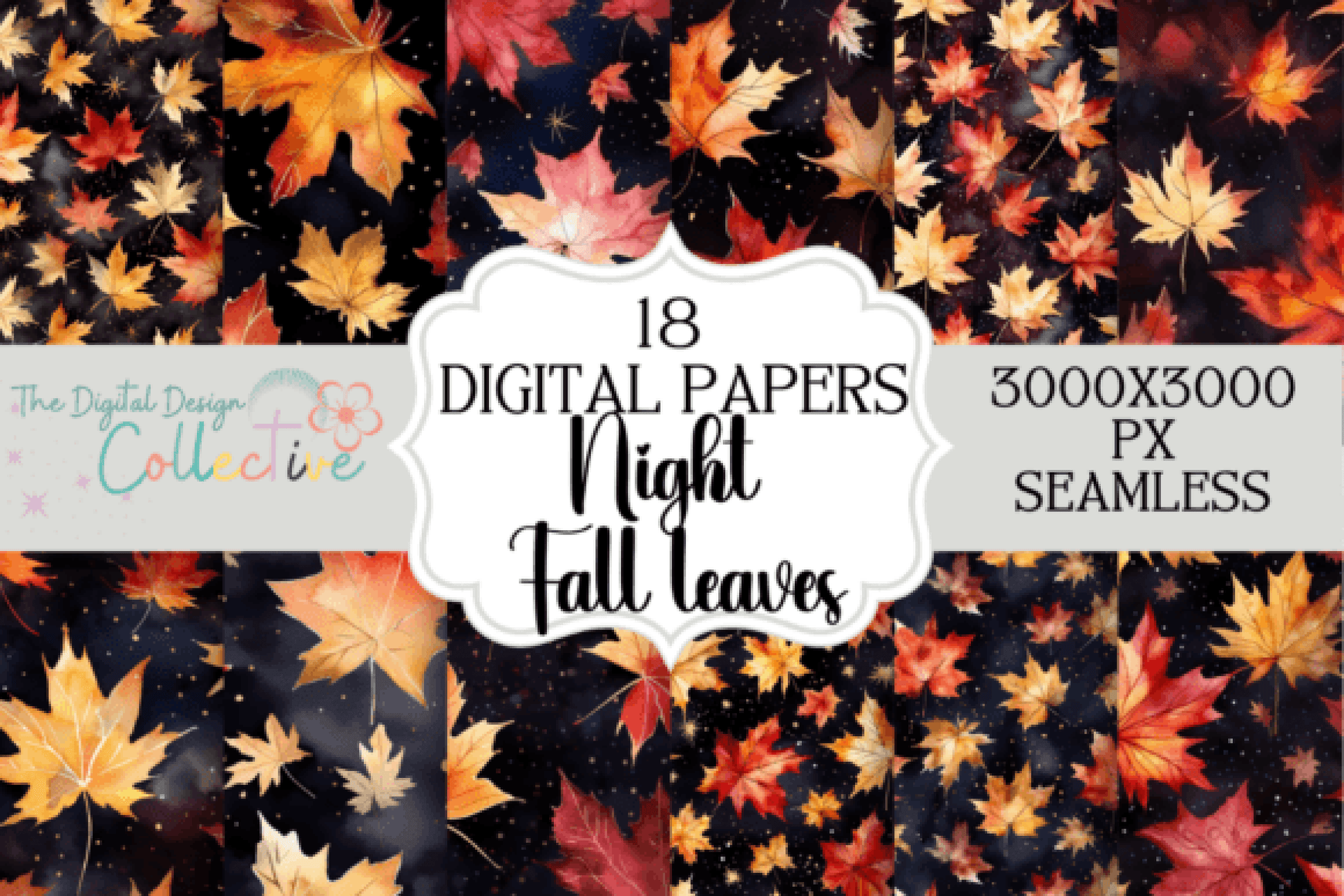 Seamless Fall Leaves Patterns - CraftNest - Digital Crafting and Art