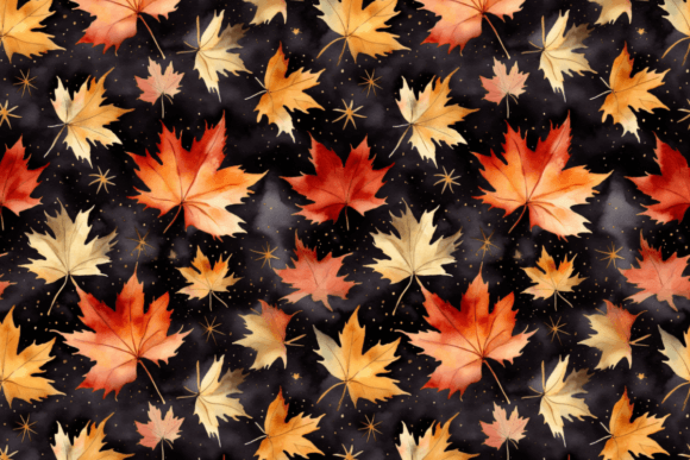 Seamless Fall Leaves Patterns - CraftNest - Digital Crafting and Art