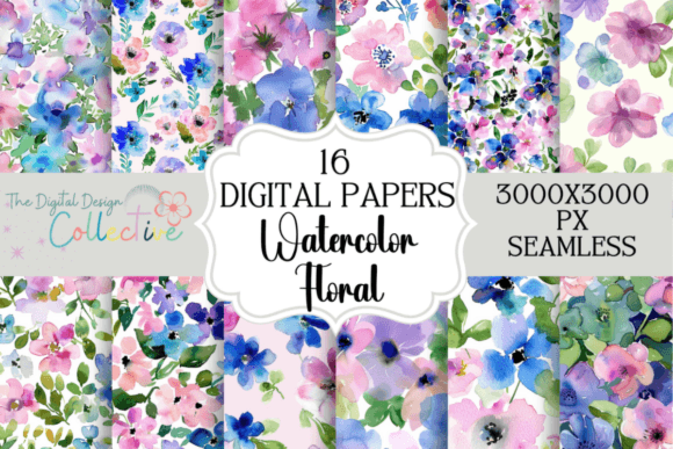 Seamless Floral Patterns Collection