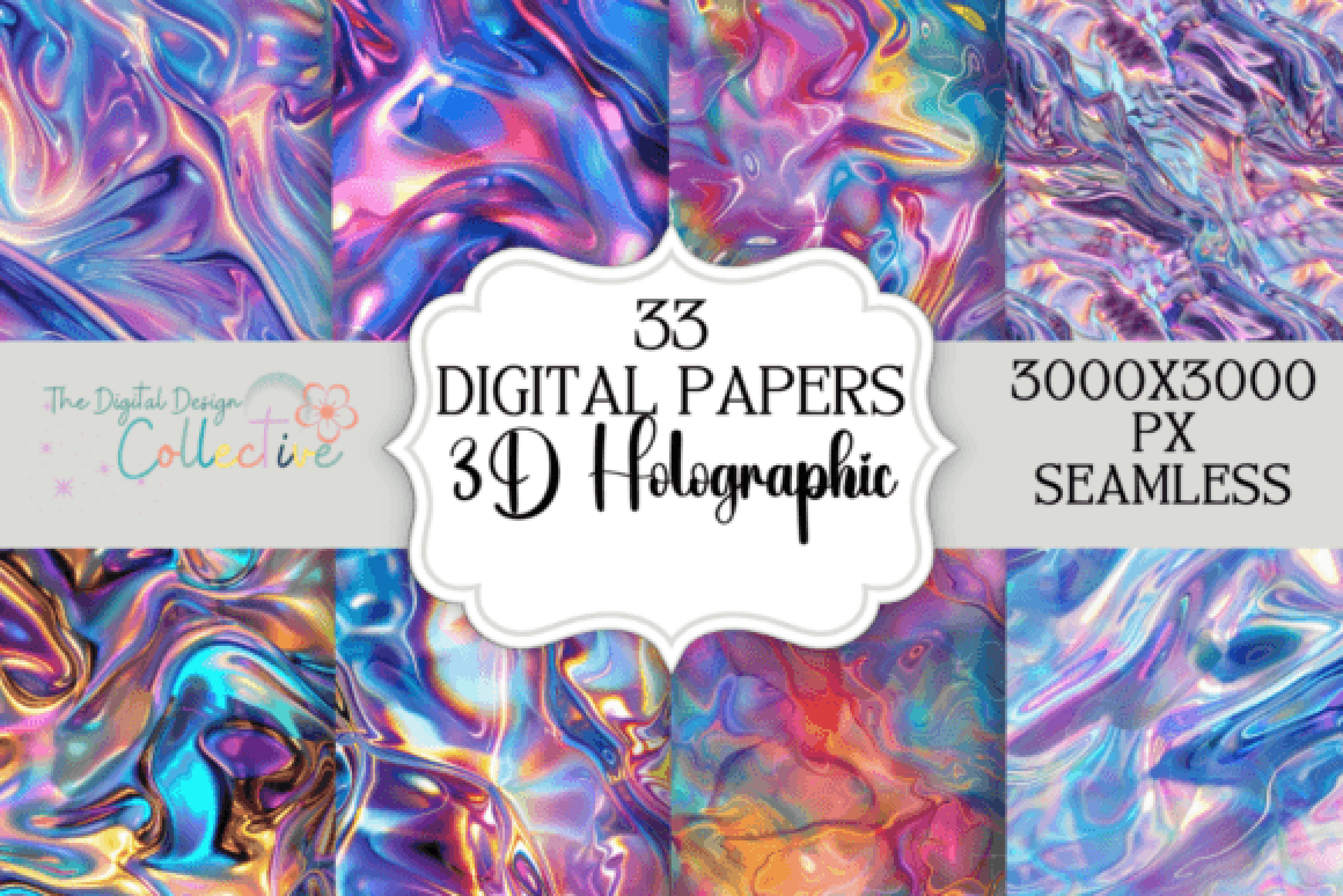 Seamless Holographic 3D Digital Paper