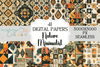 Seamless Minimalist Autumn Patterns Collection