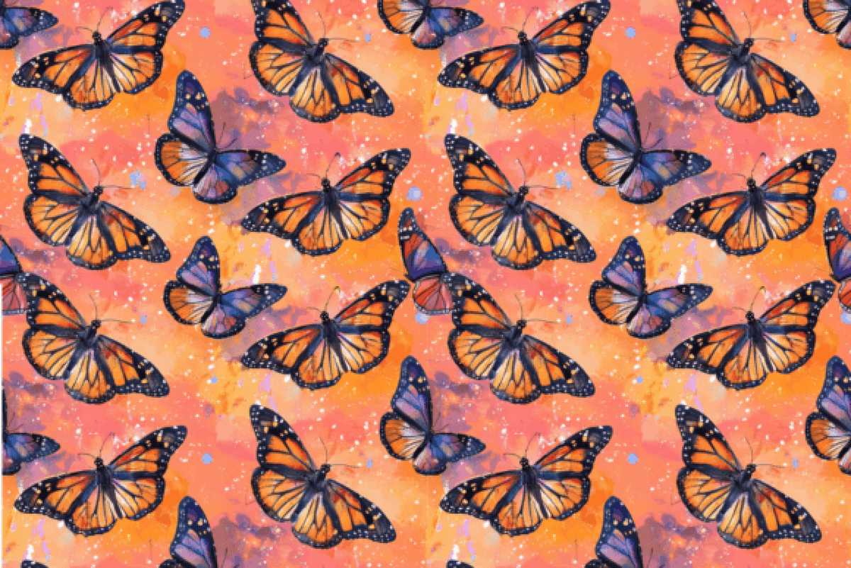 Monarch Pattern Seamless Monarch Butterfly Pattern Collection