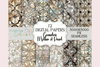 Seamless Mother of Pearl Shell Patterns Collection
