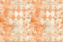 Seamless Orange Shabby Chic Digital Paper - CraftNest - Digital Crafting and Art