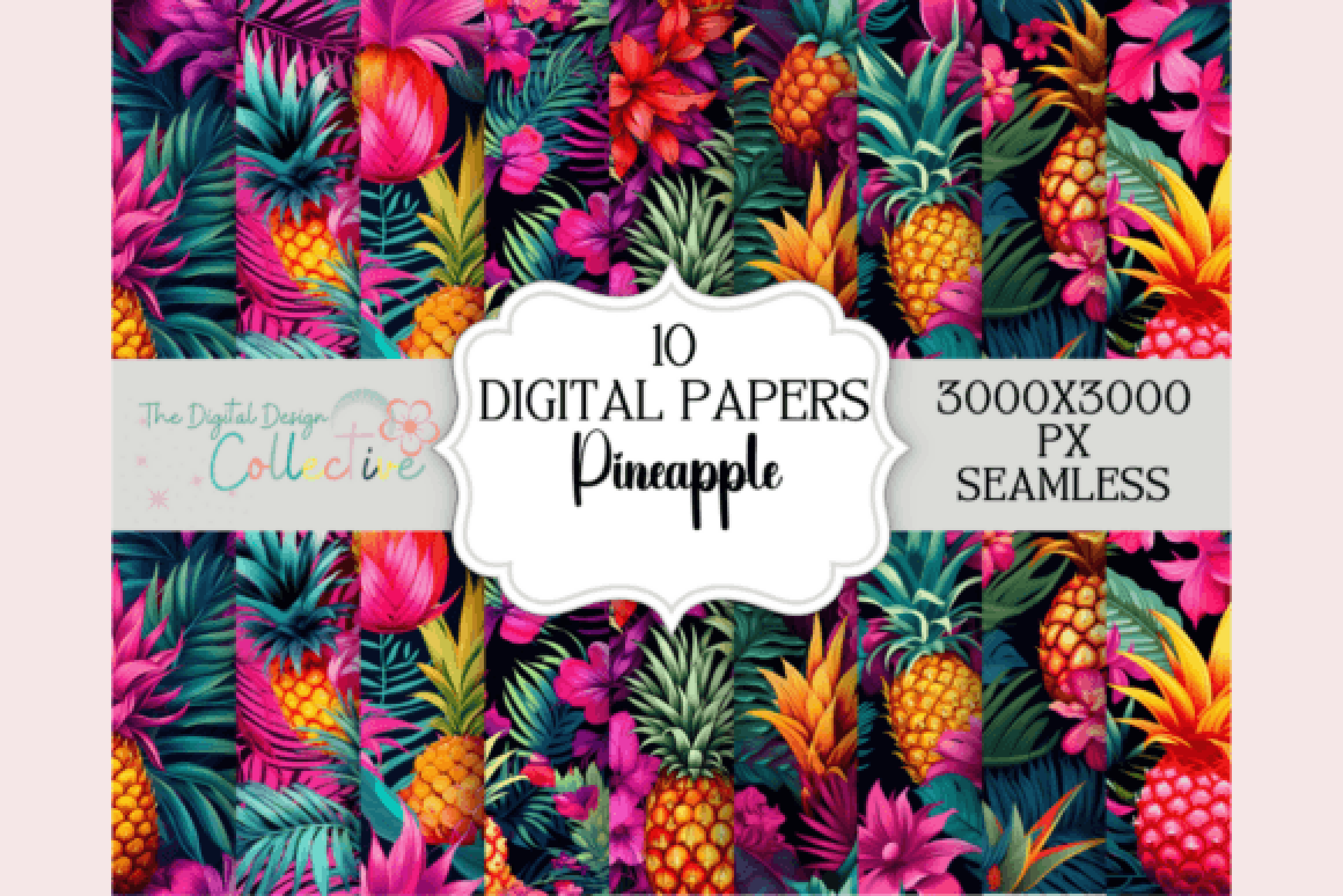 Pineapple Summer Patterns Collection