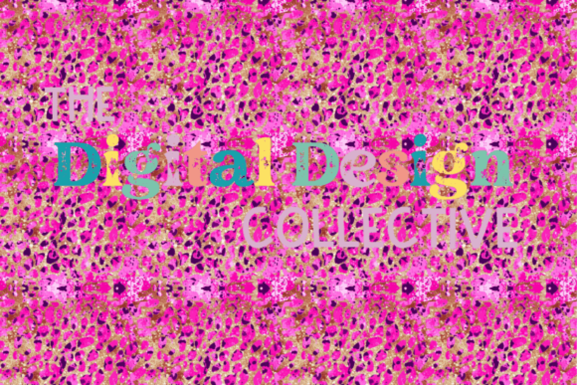Seamless Pink Glitter Animal Print Digital Paper - CraftNest - Digital Crafting and Art