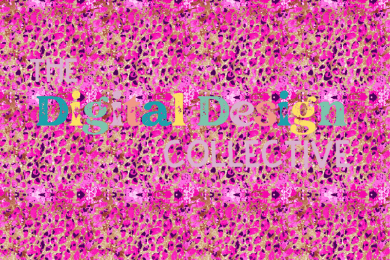 Seamless Pink Glitter Animal Print Digital Paper - CraftNest - Digital Crafting and Art