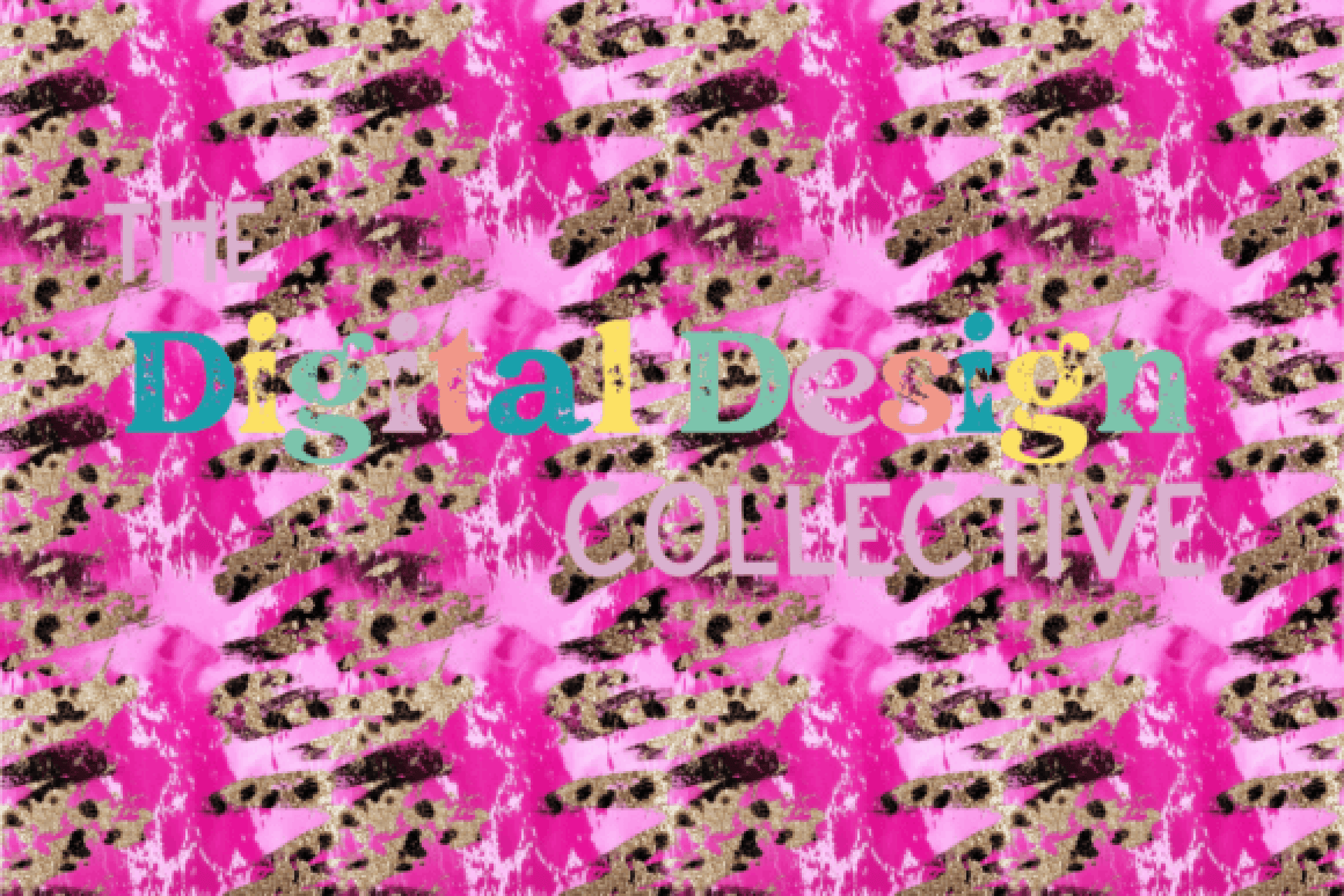 Seamless Pink Glitter Animal Print Digital Paper - CraftNest - Digital Crafting and Art