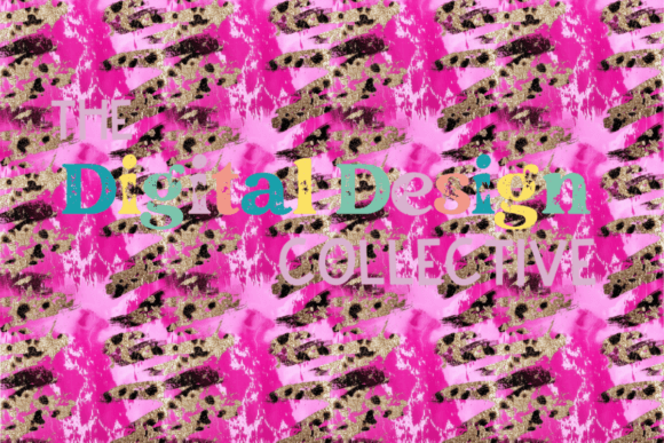 Seamless Pink Glitter Animal Print Digital Paper - CraftNest - Digital Crafting and Art