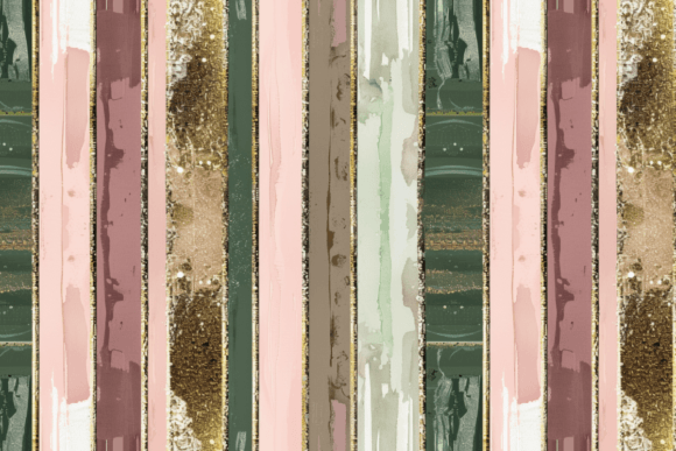 Seamless Pink Sage Stripe Digital Paper
