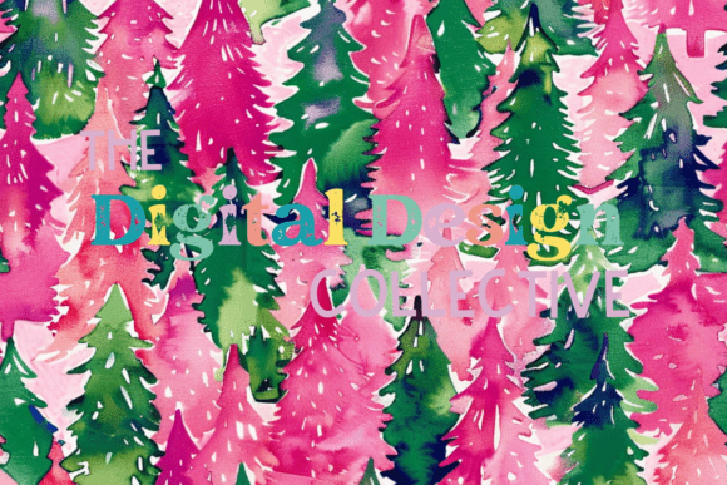 Preppy Lilly Inspired Christmas Seamless Digital Paper