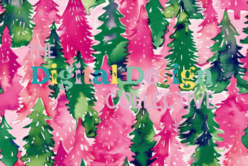 Preppy Lilly Inspired Christmas Seamless Digital Paper - CraftNest - Digital Crafting and Art